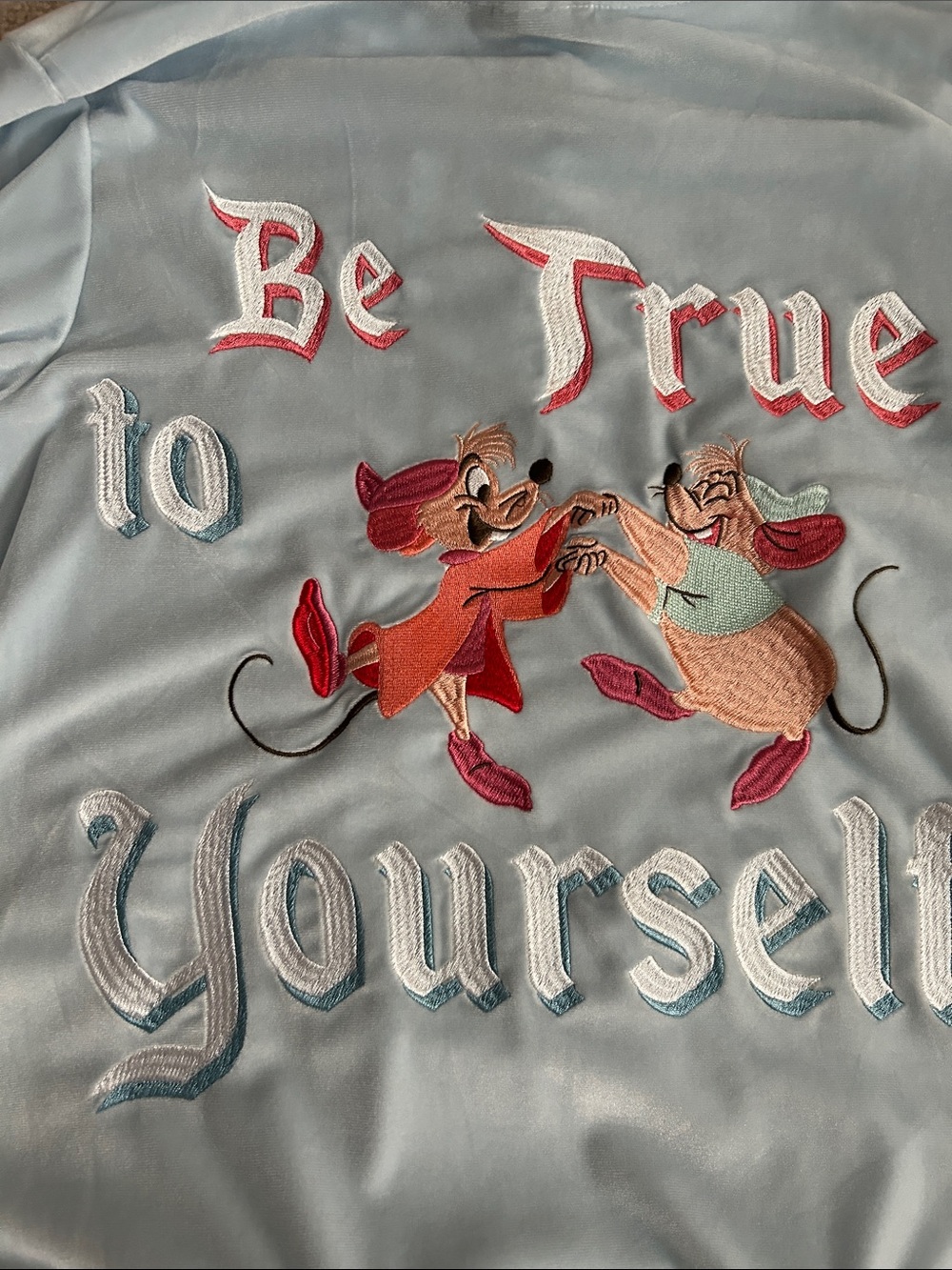 Light Blue Disney Zip-Up Hoodie with Hood and Pockets - Picture 4 of 5